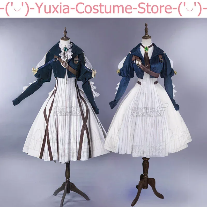 Anime! Violet Evergarden Elegant Lolita Dress Gorgeous Uniform Cosplay Costume Halloween Carnival Party Suit For Women