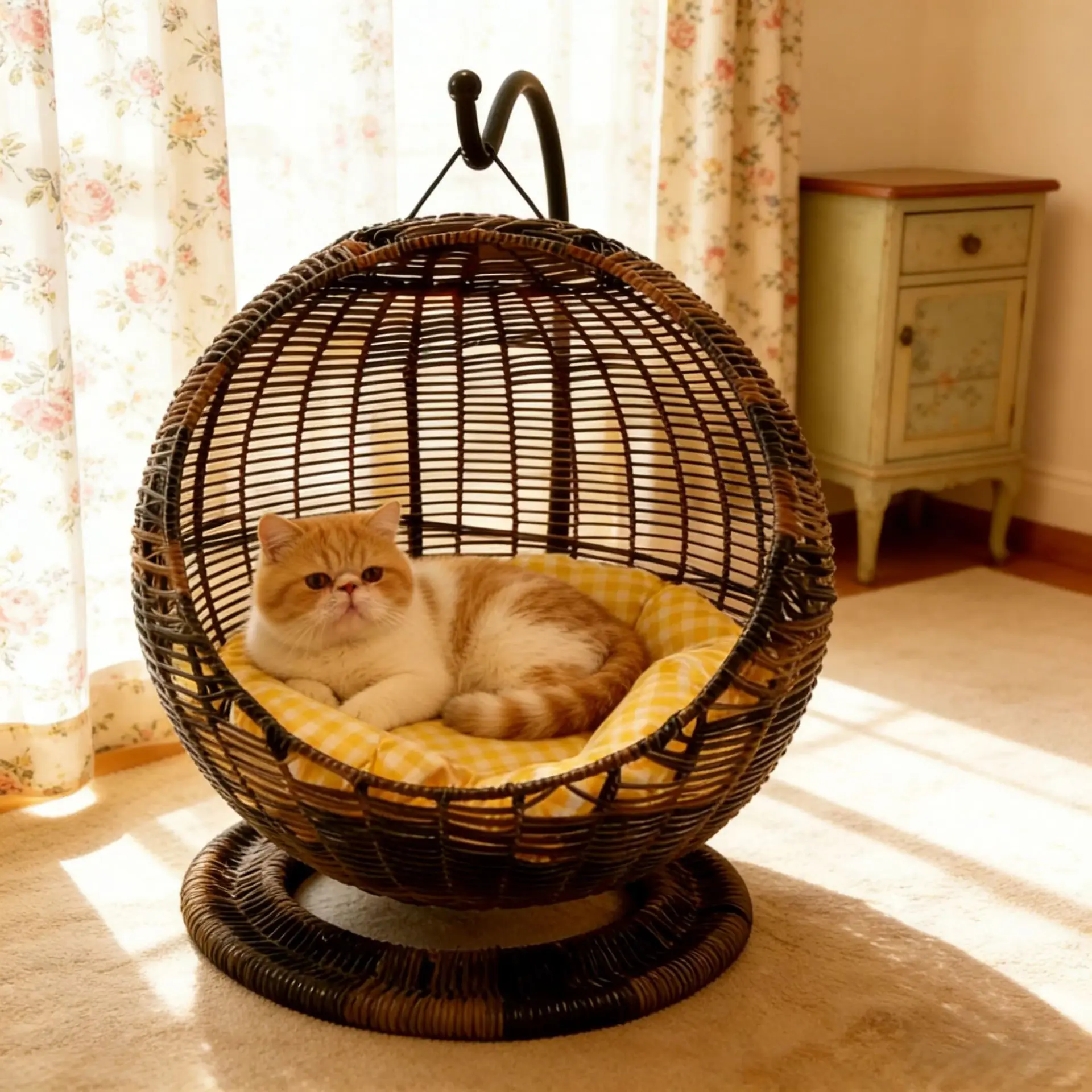 Rocking Bed Three-dimensional Weaving Cat House Mat Pet Bed Cat Bed House Nest Mat Cattery Skyscraper Off The Ground