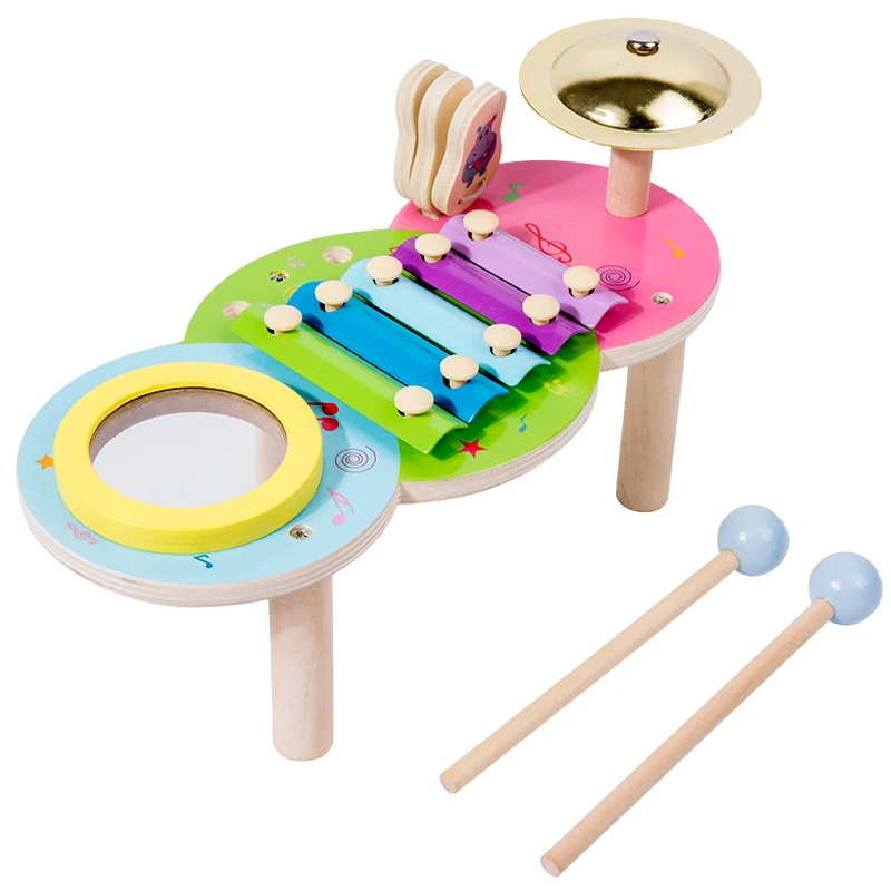 

New Arrival Hot Selling Kids Wooden Toy Baby Multifunction Centre Children Music Instrument Games Educational