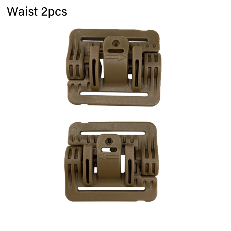 Tactical Quick Release Buckle, MOLLE Faixa Módulo, colete tático, Slider, 2pcs