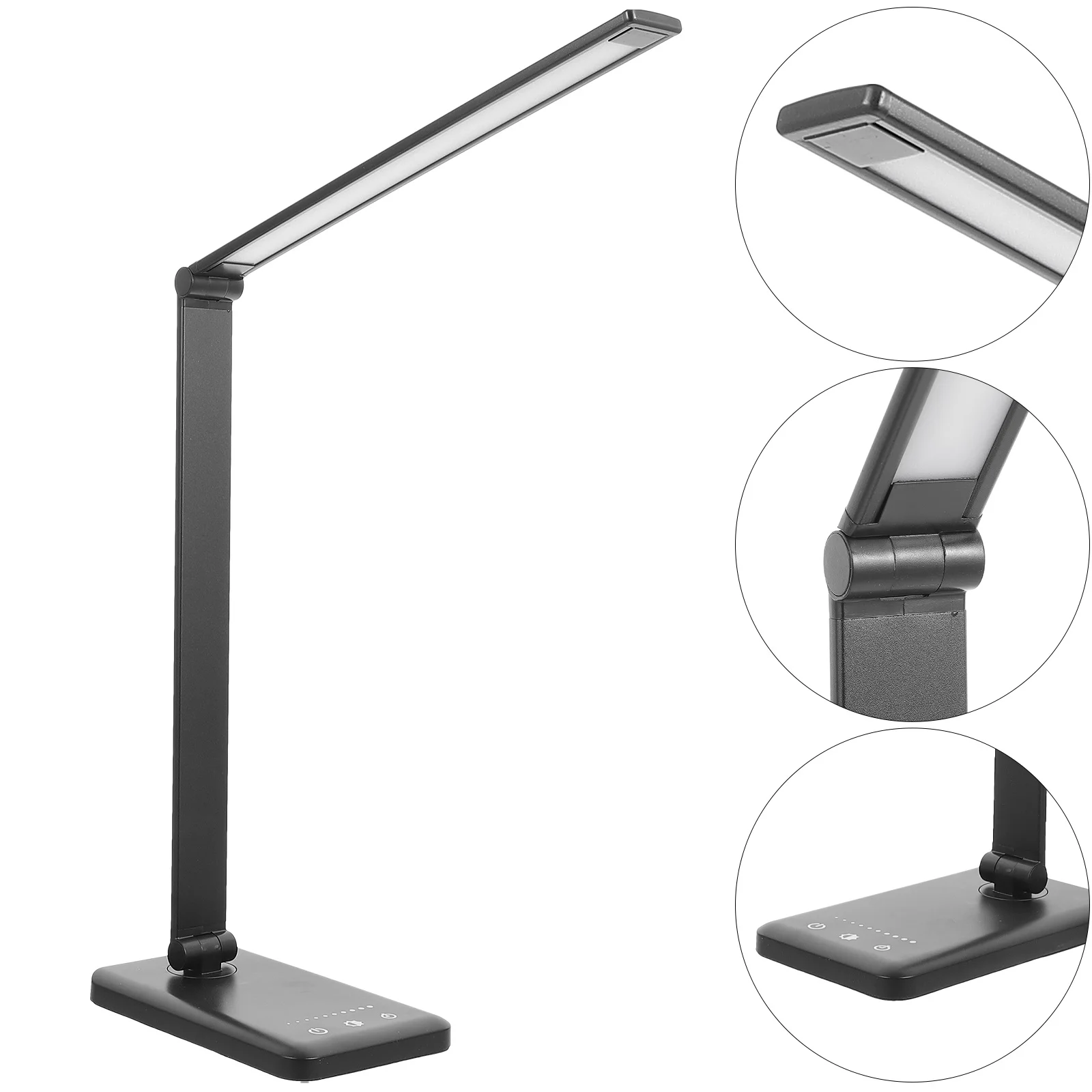 

1pc Dimmable Led Desk Lamp Touch Control 5-Modes Adjustable Folding Table Light For Bedroom Office Study Dorm Hotel Desktop Lamp