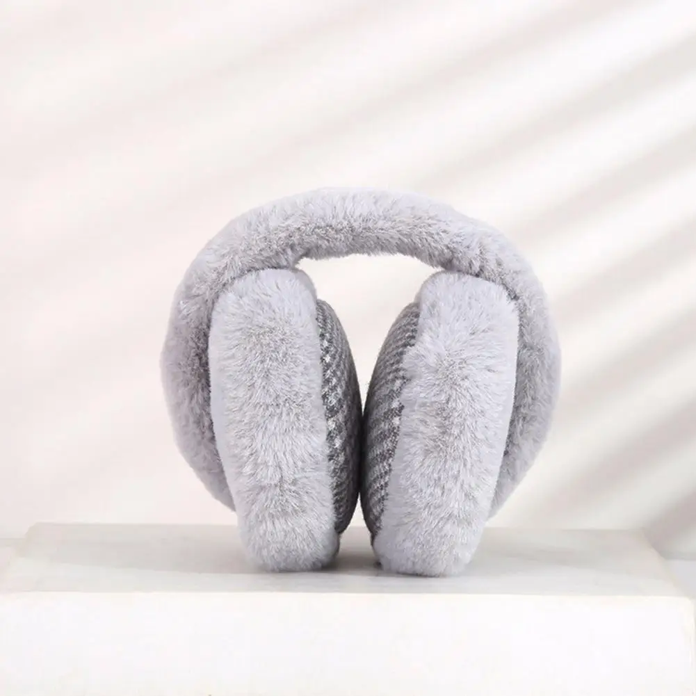 Plush Earmuffs Fashionable Unisex Winter Earmuffs Ultra-thick Super Soft Resistant Ear Covers for Outdoor Warmth Foldable Plush