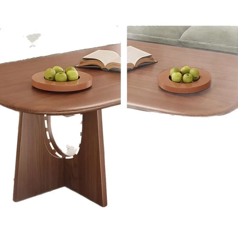 New all-solid wood coffee table living room household small apartment light luxury modern high-end sense can be combined