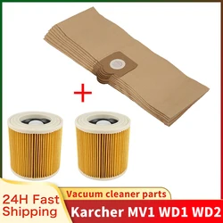 Sac à poussière Hepa Pound pour aspirateur Karcher, pièces de rechange, accessoires, WD3, WD3200, WD3300, MV3, SE4001, A2200, A2500