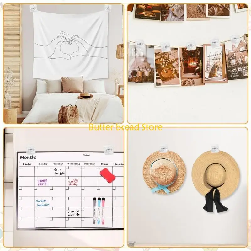 

W89C Декоративные акриловые квадратные зажимы Многоцелевые держатели Настольные аксессуары подходят для крепления документов