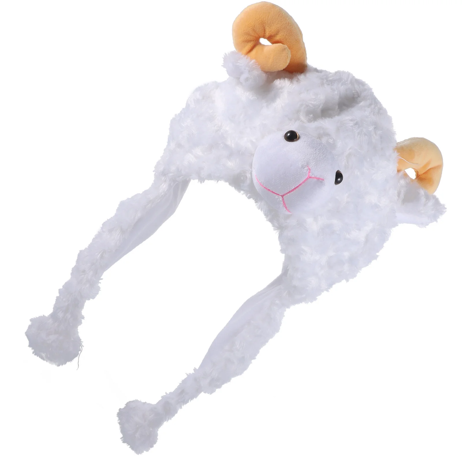 Entzückende Tiermütze, Einheitsgröße, hochwertige, weiche, warme Winterkapuze mit Ohrenklappen und Bommeln für Kinder und Erwachsene, Kostümparty, Halloween