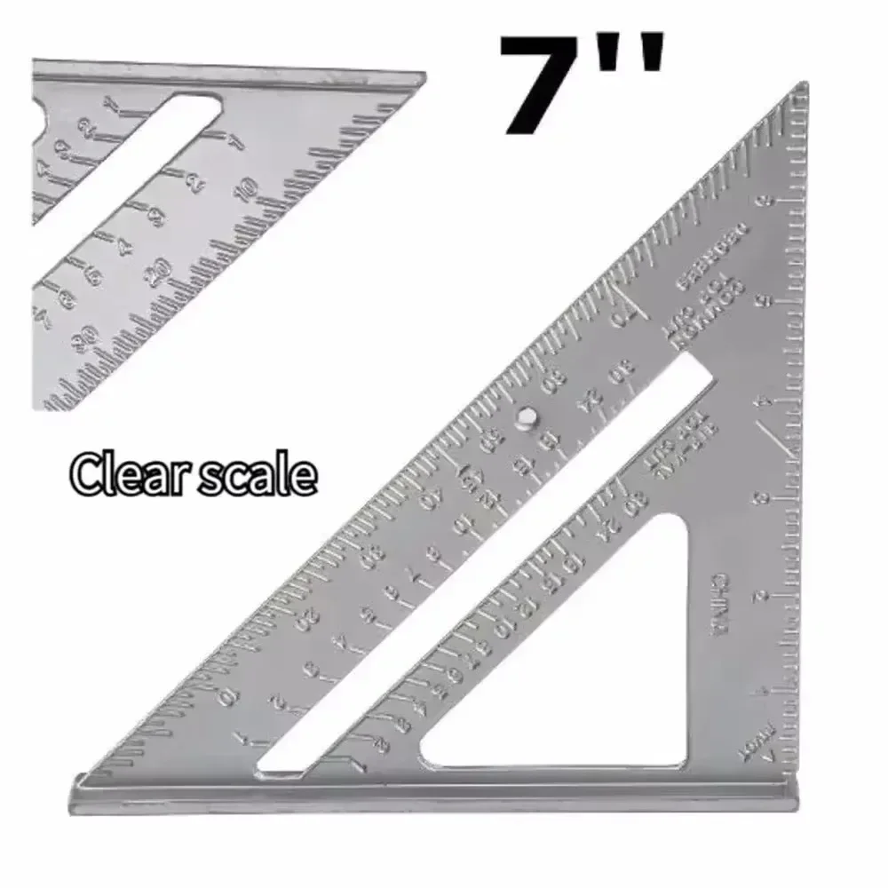 Professional Aluminum Alloy For Building Framing Tools Gauges Measuring Ruler Measuring Tool Angle Protractor Triangle Ruler