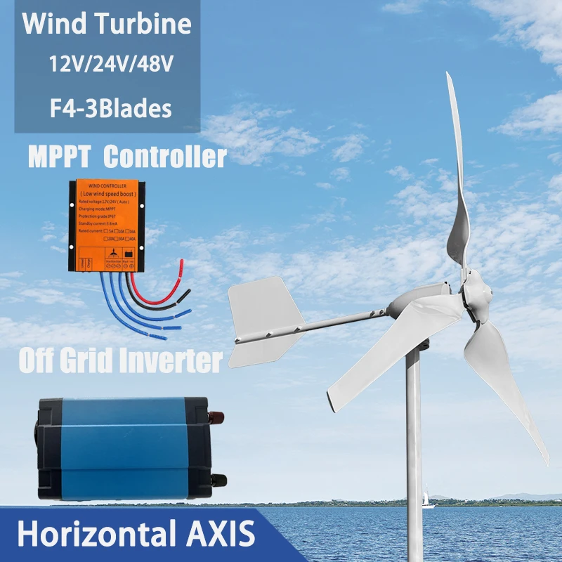 

10KW 20KW Wind Turbine Generator Complete Set 96V 48V 24V 12V Free Energy Generators Windmill With MPPT Controller