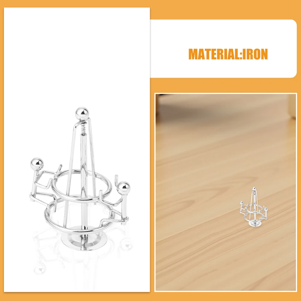 2 قطعة كرات موازنة النحت الدائم فريد البندول سطح المكتب الديكور الفيزياء الفن العلوم التعليمية سوينغ للأطفال