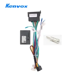Kenvox Android Car Radio Canbus Box Cable Adaptor For Renault Duster Laguna 3 Sandero 16pin Wiring Harness power Cable adapter