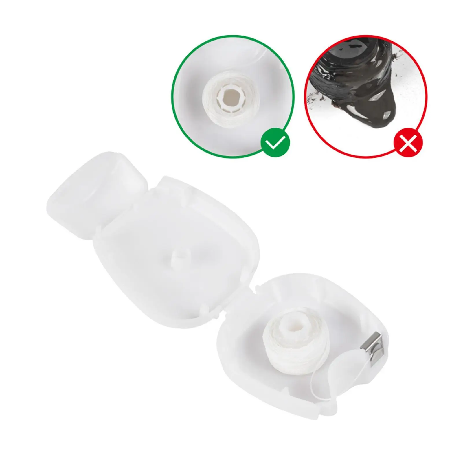 Hilo de mapeo de cejas, cuerda preentintada, herramienta de medición de cejas ABS, suministro para dar forma a las cejas para profesionales y hogares