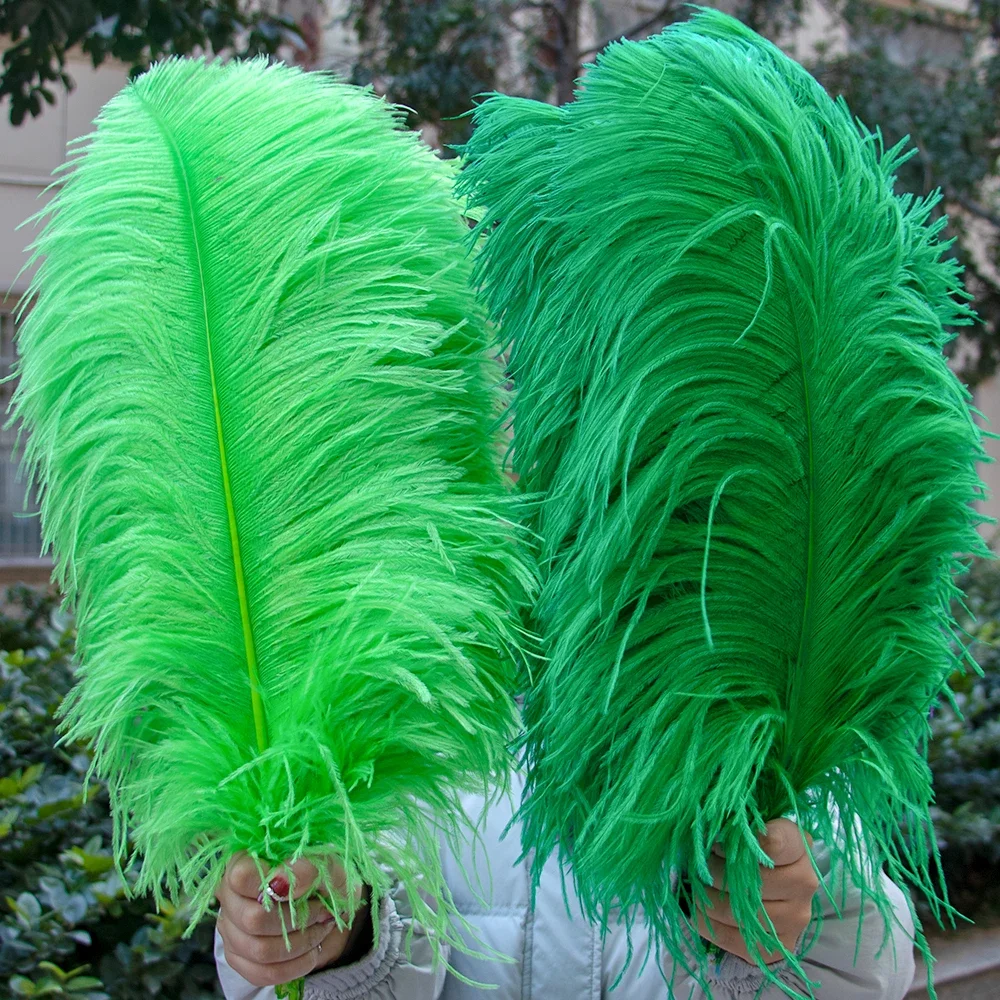 Wholasale Big Pole Ostrich Feather 50-75cm Natural 100 PCS Wedding Party Decoration Feathers Table Centrepieces Carnival Plumas