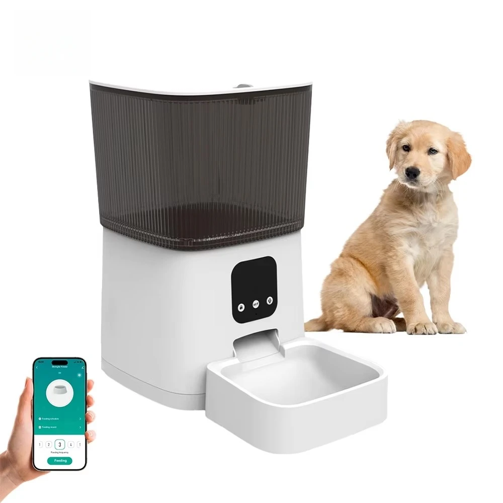 OKKPETS Tuya 7L Dog Cat Smart Pet Feeder Wifi Mobile Phone App Remote Control Automatic Pet Feeder Smart Dog Feeder