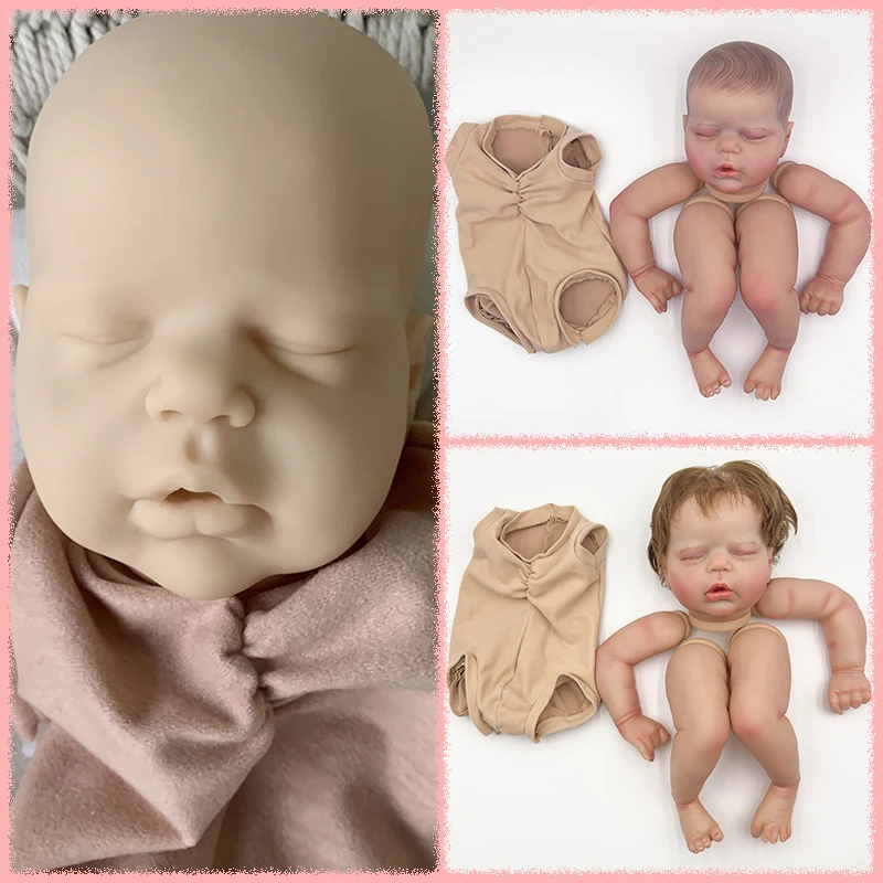 

22-дюймовый комплект куклы Alexis в разобранном виде, уже окрашенный/неокрашенный пустой комплект куклы реборн, реалистичные детали куклы «сделай сам» с тканевым корпусом