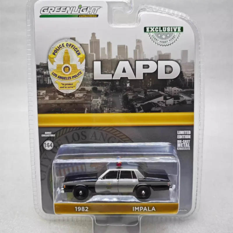 

Greenlight масштаб 1:64, 1982, лак Impala, сплав, имитация модели автомобиля, статическая коллекция, украшенные праздничные игрушки, сувенирный подарок