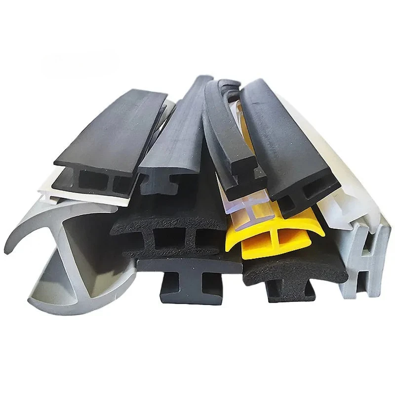 1/2/5M Custom H-Shape Rubber Sealing Strip for Glass  Metal Panel Draft Stopper Edge Protection Anti-Collision Weather Resistant