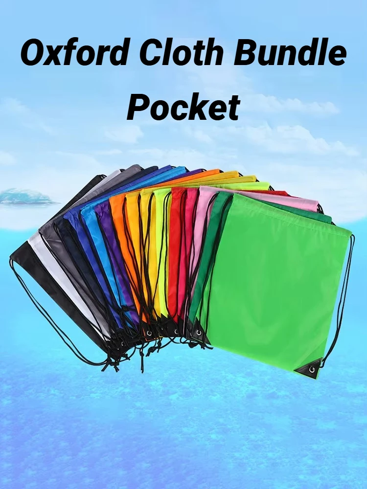 Wasserdichte, faltbare Sporttasche mit Bündeltasche, Kordelzug, Fitness-Rucksack, zum Einkaufen, Wandern, Camping, Schwimmen, für Männer und Frauen, Sporttaschen, Unisex – Detail 1