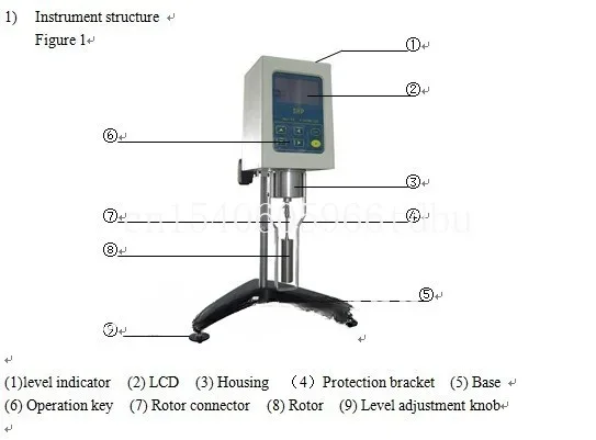 For Glue , Ink & Cream NDJ-8S Digital LCD Rotary  Viscosity  Meter