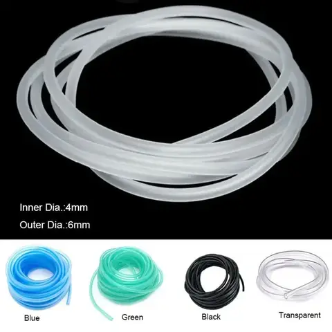 4*6mm 수족관용 산소 펌프 호스 – 1m/3m/5m/10m 길이 선택 가능, 공기 거품 생성, 식품 등급 재료, 물고기 탱크 및 연못에 적합