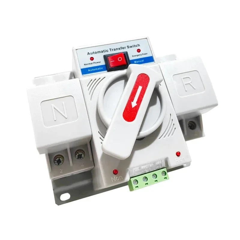 Switch automatic transfer 63 amps 2P 220V 400V automatic transfer switch CB 4 in 2 out automatic transfer switch
