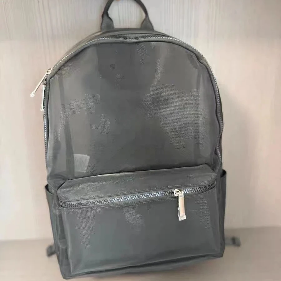 

AL Sheer Duffle Men's and Women's Backpack Yoga Sports Fitness Mesh Bag Outdoor Sports and Leisure Large Capacity Backpack