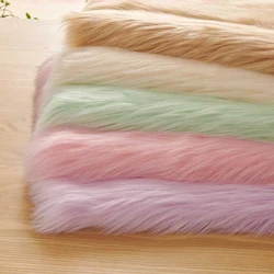 50x170cm Fluffy Soft Faux Fox Fur Fabric 5.8cm Long Plush Fur Fabric For Diy Fursuit Costume Jewelry Counter Cover Photo Props