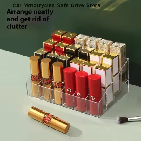 【CM】24 Grid Lipstick Holder Acrylic Cosmetics Storage Box Can Store And Sort Lipstick Nail Polish And Jewelry Display Rack