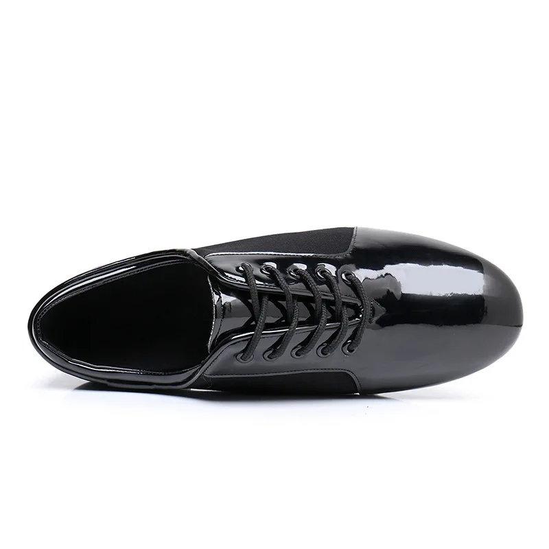 Zapatos de baile estándar para hombre, calzado de salón transpirable de tacón bajo, suela suave, zapatos de práctica de Tango, calzado deportivo de baile moderno