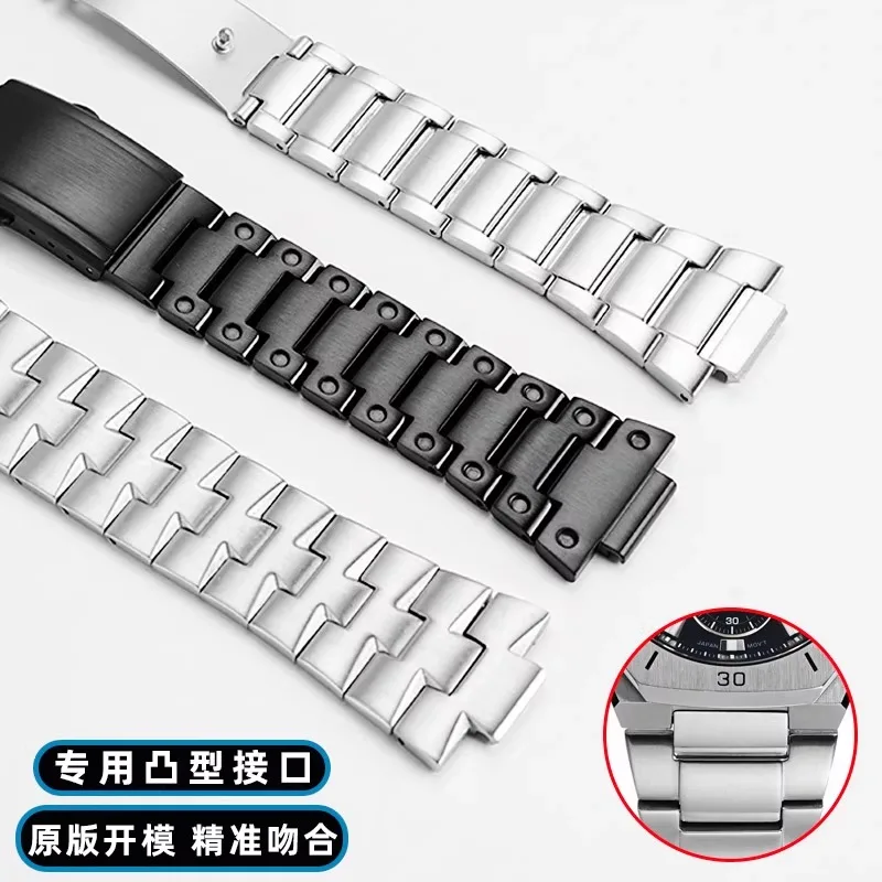 Metal Stainless steel Strap For Casio Watchband Edifice series Farm Oak EFB-680 ECB10YD Watch Band Men's Convex 12mm 14mm Strap view 4