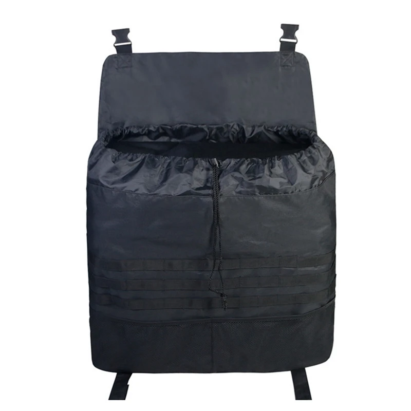 Large Capacity Spare Tire Storage Bag, Universal For Wrangler JK JKU JL JLU Parts For Outdoor Off-Road Recovery Gear, Black