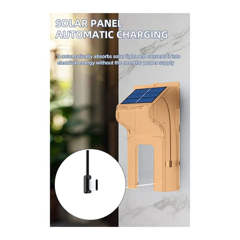 Smart Doorbell Camera With Solar Charging, Waterproof, Night Vision, HD, Two-Way Intercom Voice For Home Security