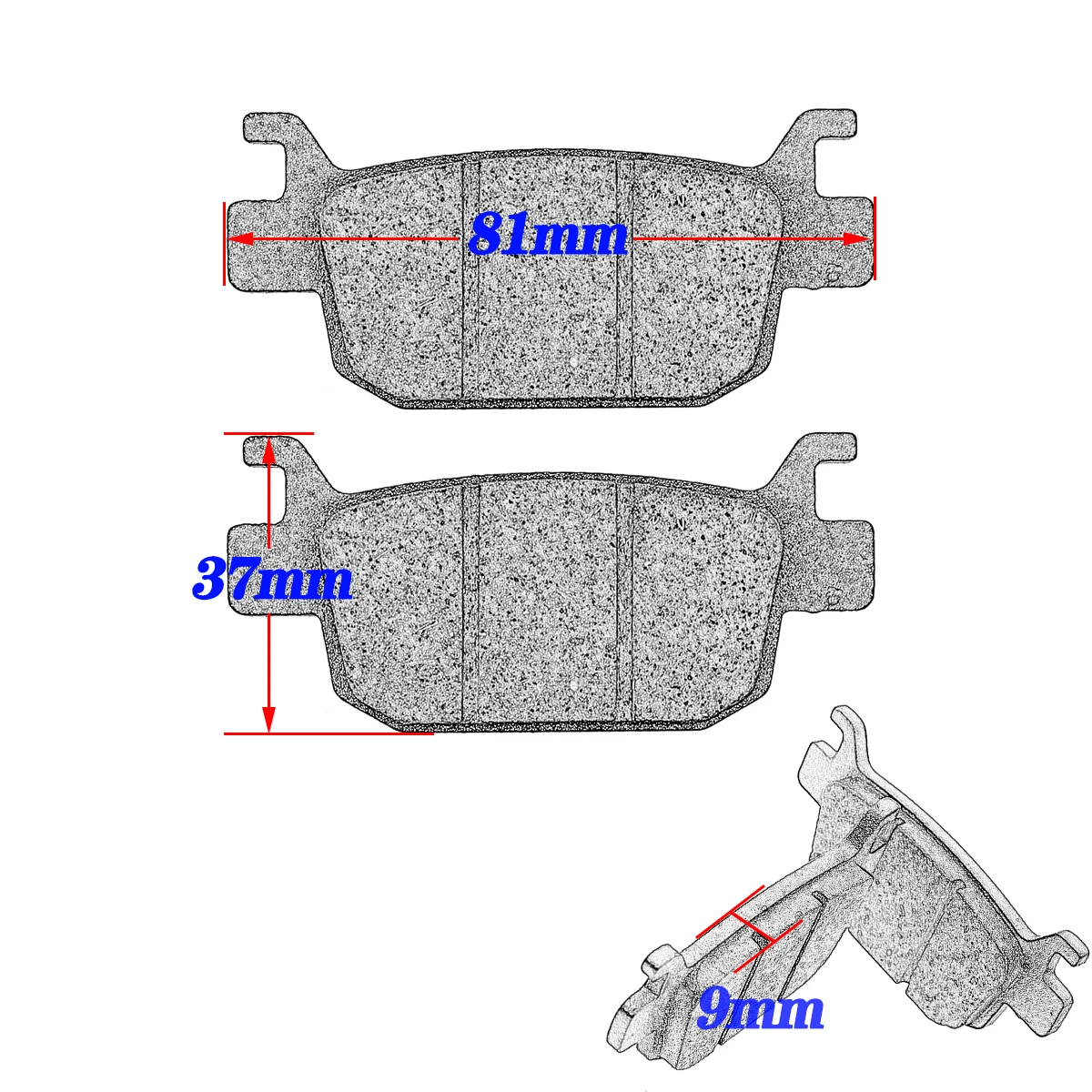 Motorcycle Front And Rear Brake Pads For Benelli TRK502 TRK502X TRK 502 Leoncino 500 BJ500 BJ500GS-A BJ 500