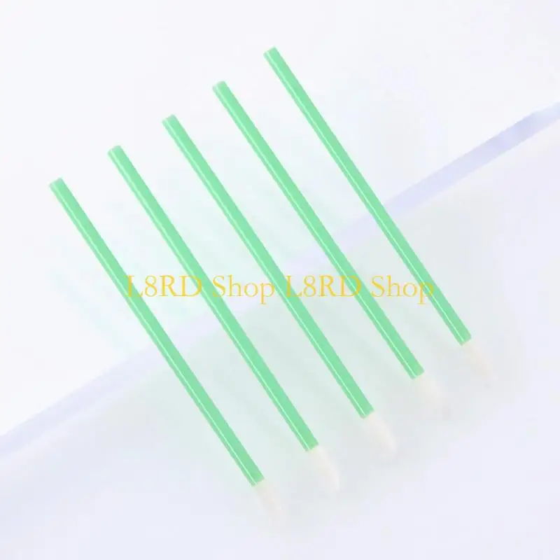 L8RD 50 PCS/セット口紅ブラシ口紅化メイクアップブラシ処分可能なリップブラシ