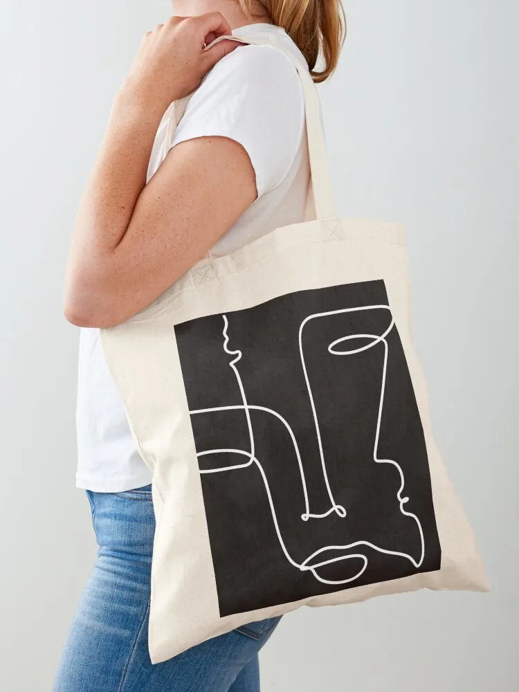 

Abstact line art face. Line drawing woman face. Single Line Face Art Minimalist Woman Drawing Simple Art Female Face Wo Tote Bag