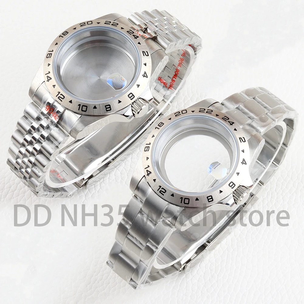 

39mm NH35 Watch Case Solid 316L Stainless Steel Oyster/Jubilee Strap for Explorer NH34 NH35 NH36 NH38 Movement 28.5mm Dial Case