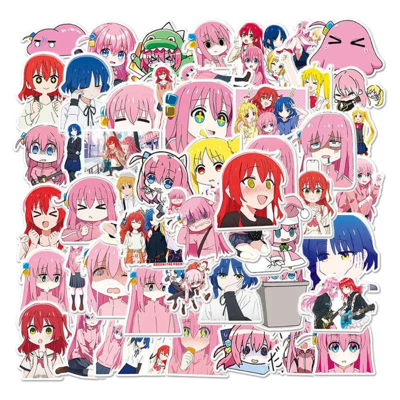 50/30/10PCS Gotoh Hitori Yamada Ryo Kita Ikuyo Ijichi Nijika Popular Anime Peripheral Handbook Decoration Waterproof Sticker