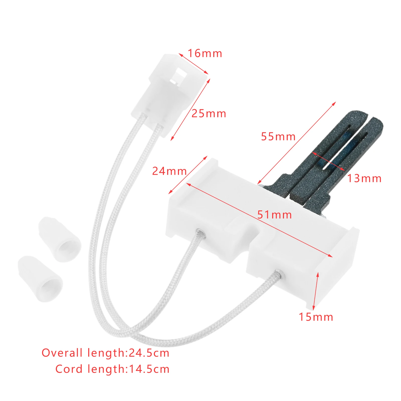 1pc WE4X750 Dryer Igniter Replaces 4391996, 304970 AP2042796 Fit For Whirlpool / Maytag / GE / Kenmore Dryer Replacement Parts