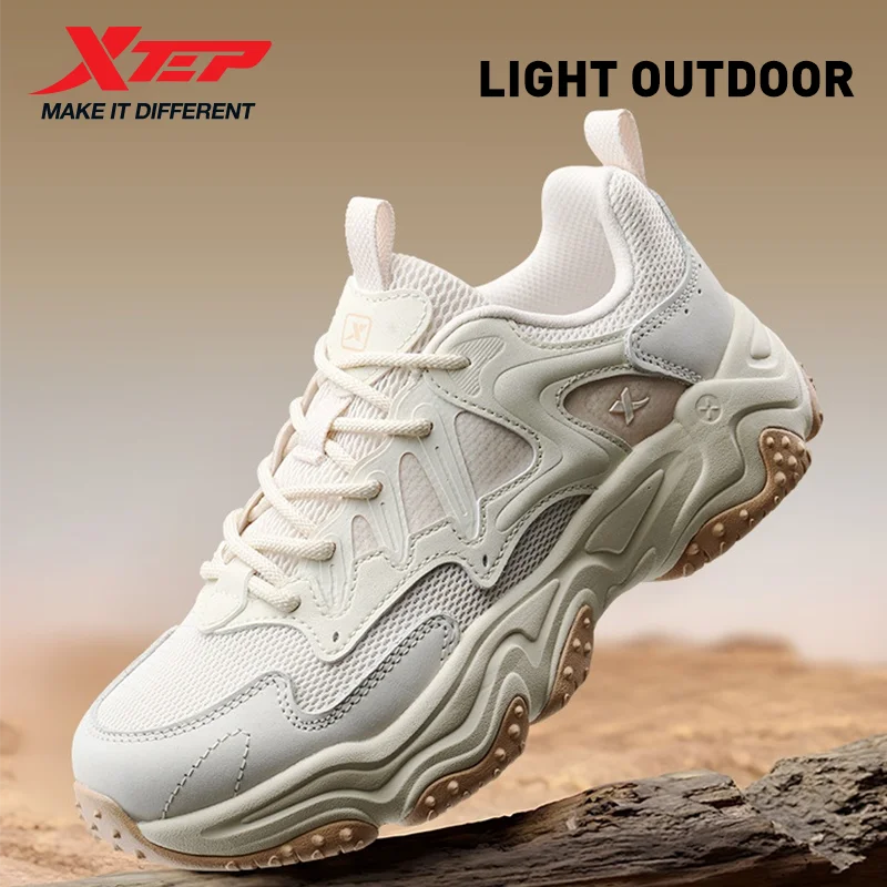 Xtep Youmu Women\'s Casual Shoes 2025 Summer Lightweight Breathable Thick-soled All-matched Retro Leisure Shoes 875218320009
