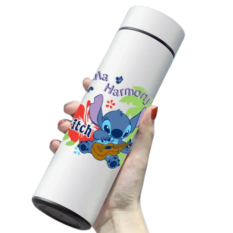 Stitch stainless steel smart insulation cup personality cartoon cute two-dimensional male and female students Japanese water cup