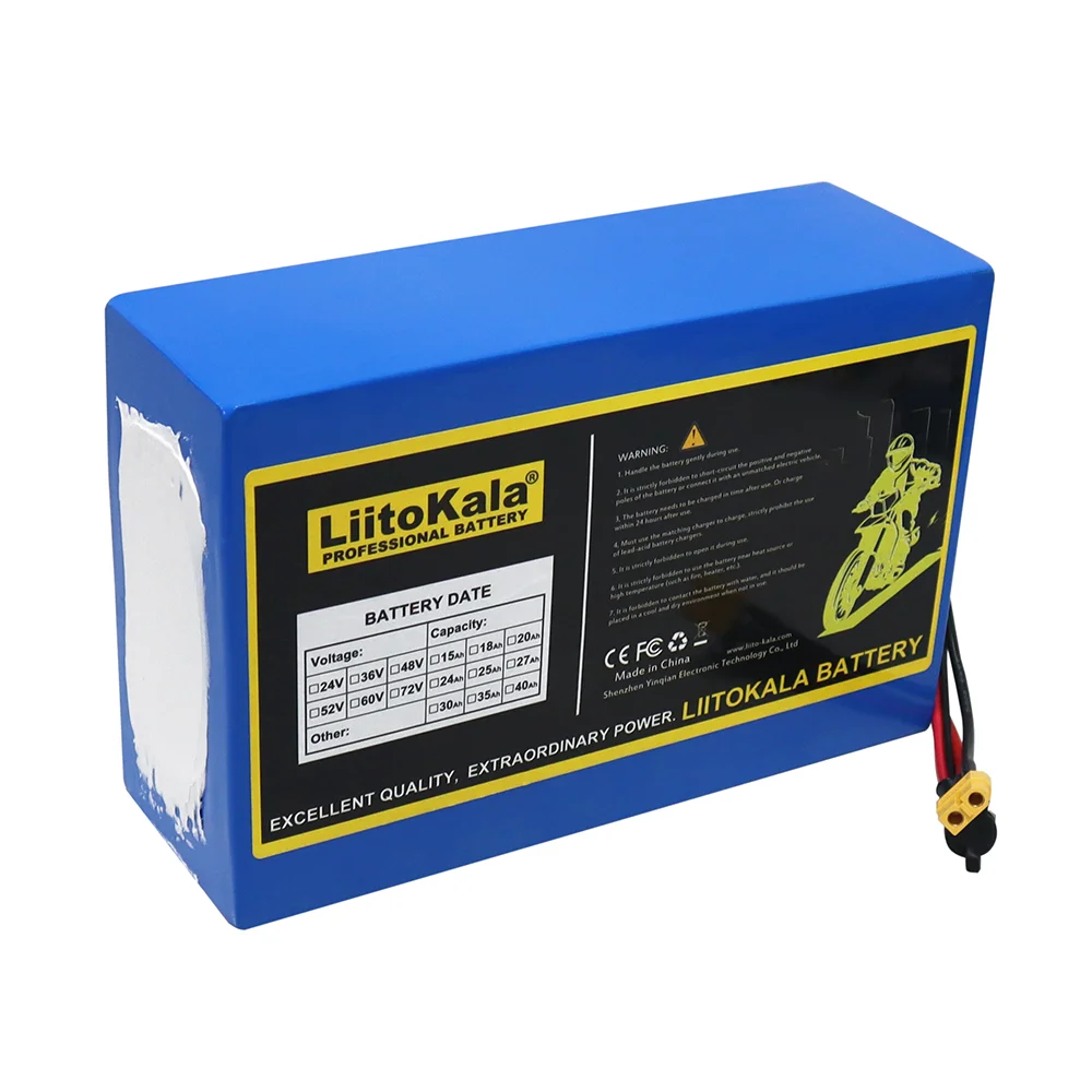 LiitoKala 36V 30Ah 10s6p 21700 akumulator litowy 42V 500w 800w 1000w 1200w 1500w akumulatory ogniwo wbudowane BMS