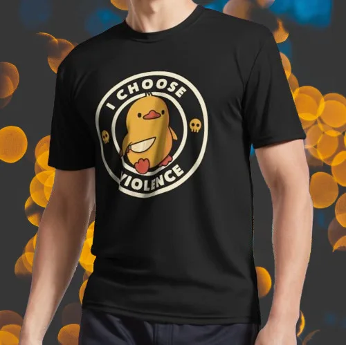 

New T Shirt I Choose Violence Logo Funny American Usa Size S 5XL