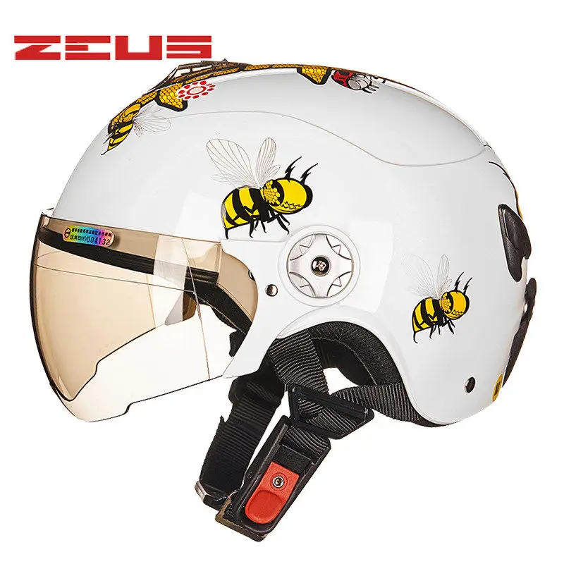 

Детский летний винтажный мотошлем BEON, полумаска, ретро-шлем для мотоцикла