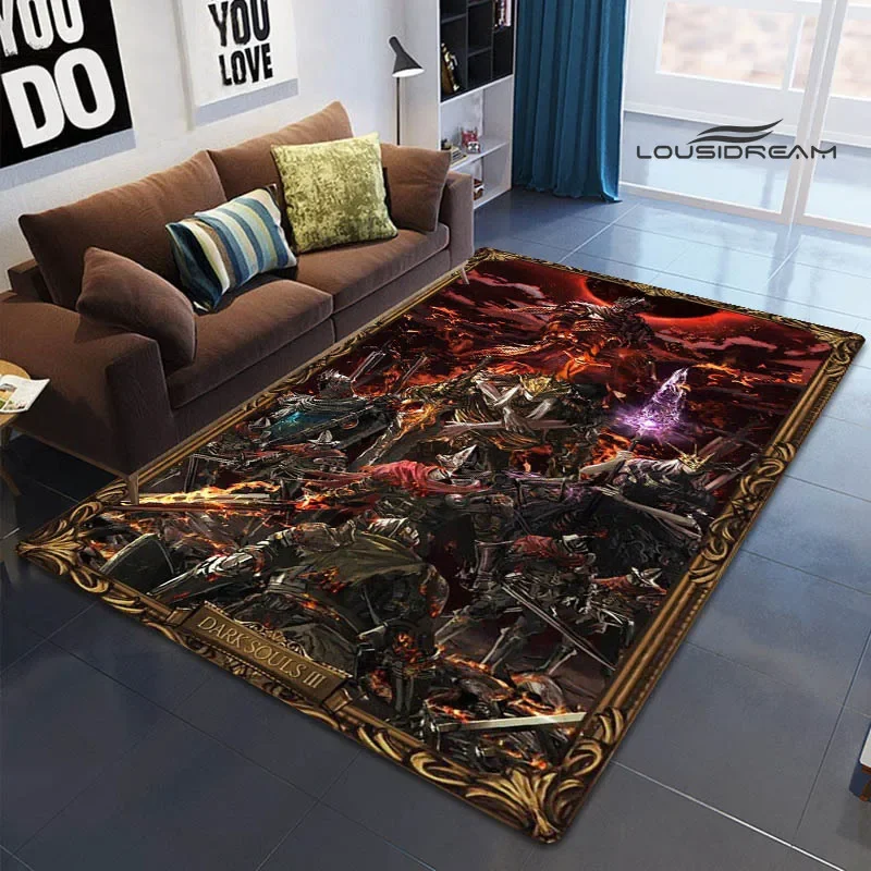 3D game D-Dark Souls print carpet living room bedroom carpet balcony bathroom non-slip door mat photography props birthday gift