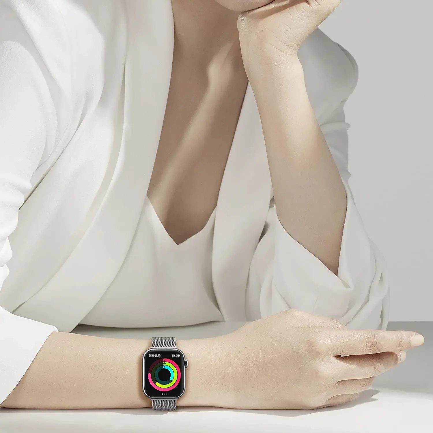 Milanese Loop Band For Apple Watch Ultra 10 9 8 7 6 SE 45mm 49mm 44mm 41mm 40mm 46mm Metal Magnetic Bracelet iWatch 3 42mm Strap