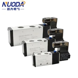 Pneumatisch elektrisch magneetventiel 5-weg 2 positie Controle Lucht Gas Magnetisch 4V110-06 4V210-08 4V310-10 4V410-15 DC12V 24V AC220V