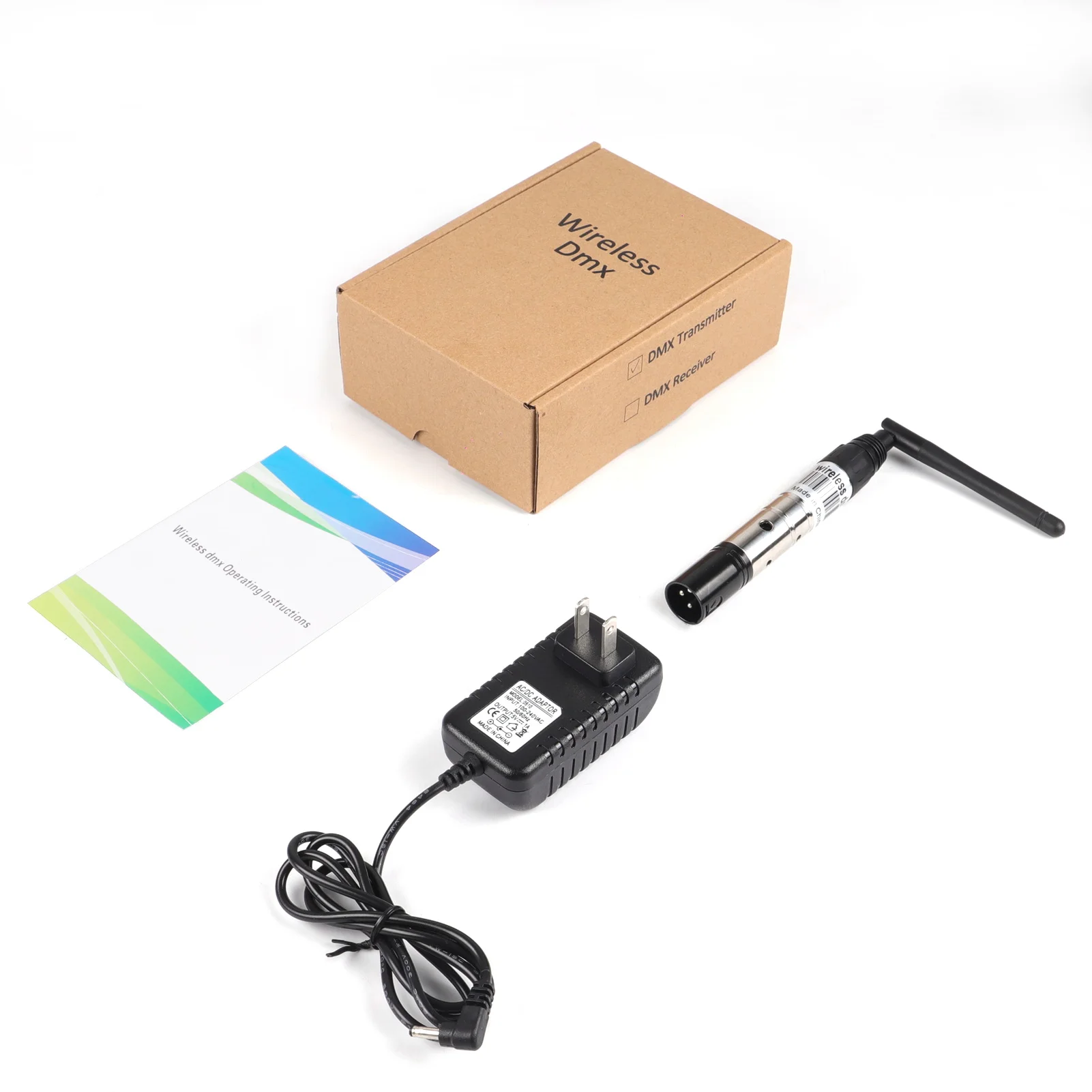 U'King 2.4G الفضة اللاسلكية DMX512 الارسال التعاون مع وحدة التحكم لتحريك المصابيح الأمامية الاسمية ضوء DJ المرحلة الإضاءة الطرف