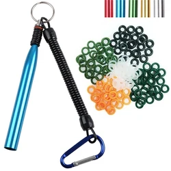 Wacky Rig Tools Silicone O Ring Kit Fishing Worm Lure Neko Rig Wacky Ring per Bass Trout Soft Bait attrezzatura da pesca