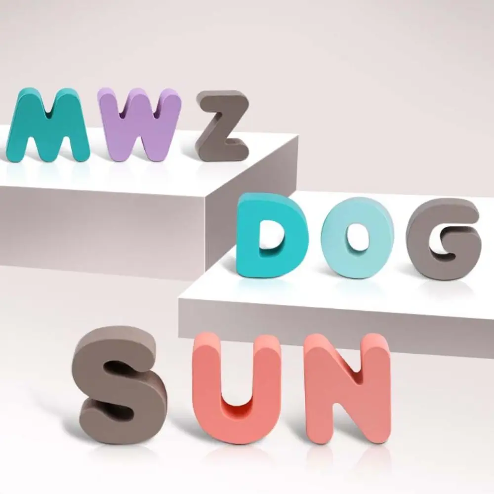 Matching Games 3D Wooden Board Early Education Mathematics Alphabet Number Puzzle Colorful Learning Toys Kids Puzzle Toys