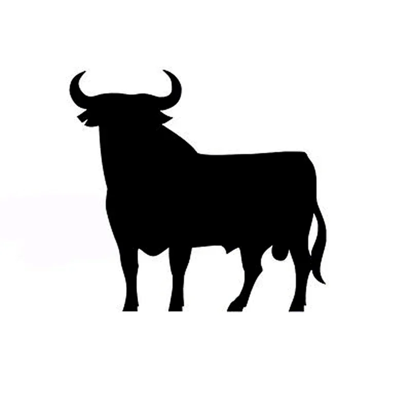 

Personality Super Strong Cow Silhouette Cartoon Car Decal Art Decal on Vinyl, 10cm