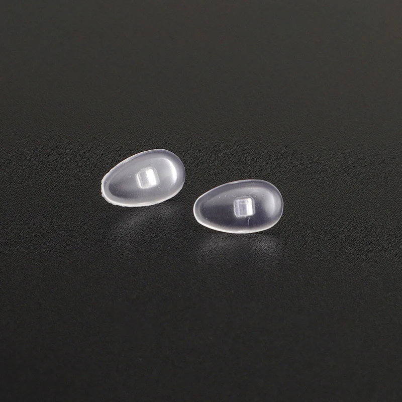 KAMMPT 5/10/20 Paar elastische Nasenklammern in Wassertropfenform, ovale, transparente, einschraubbare Brillen-Nasenpads für die Reparatur von Brillen – Detail 4